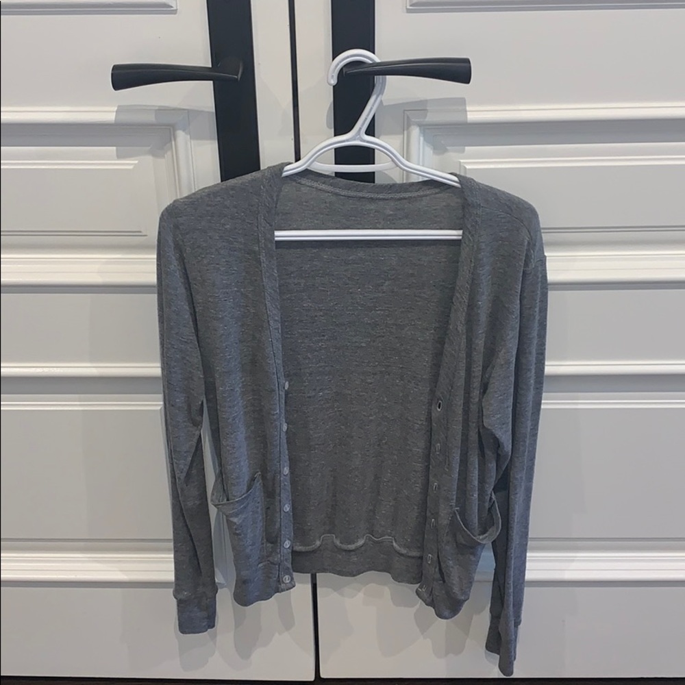 American apparel grey cardigan